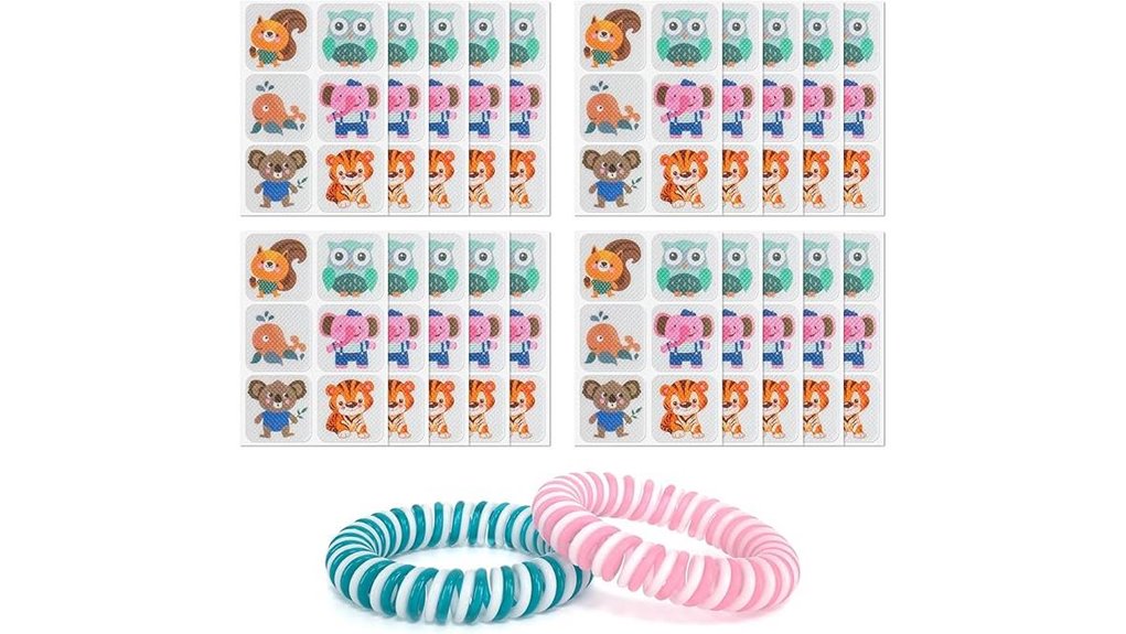120 mosquito stickers bracelets