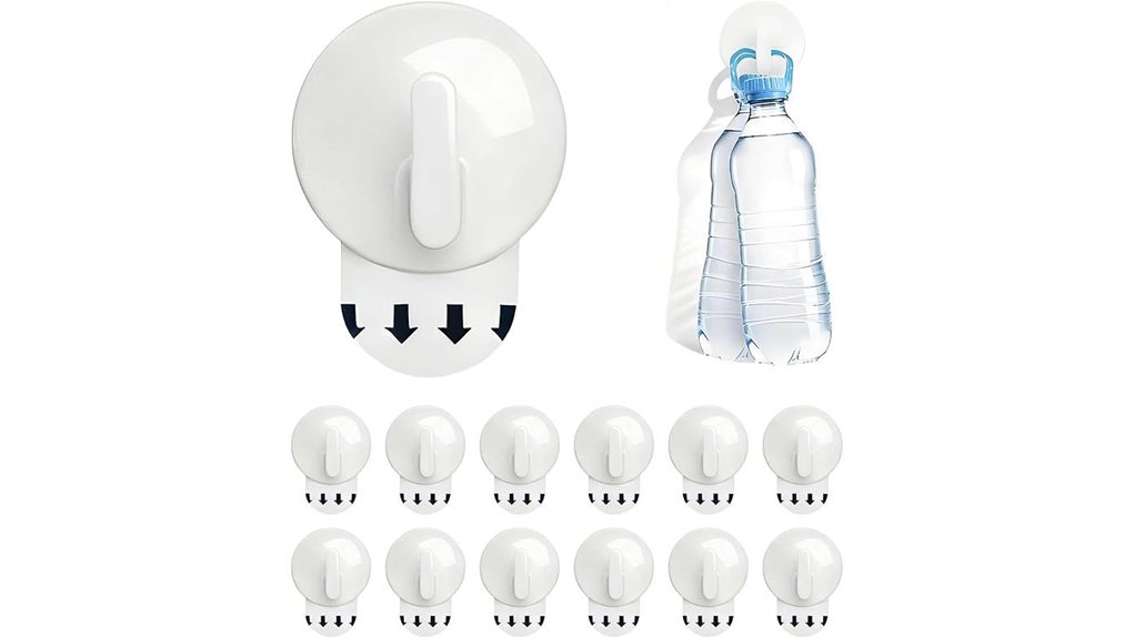 12 pack removable heavy duty hooks