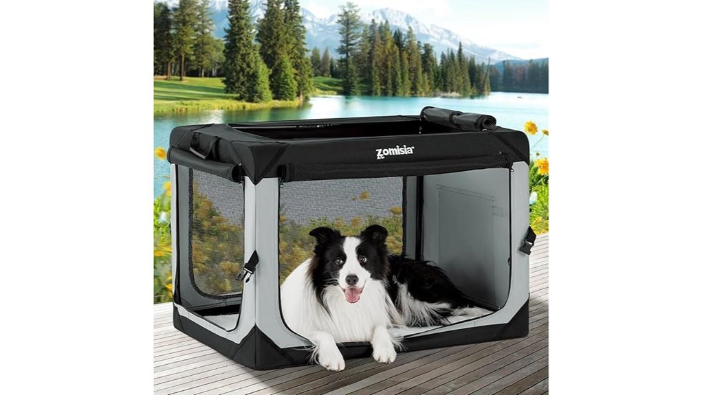 36 inch collapsible large dog crate