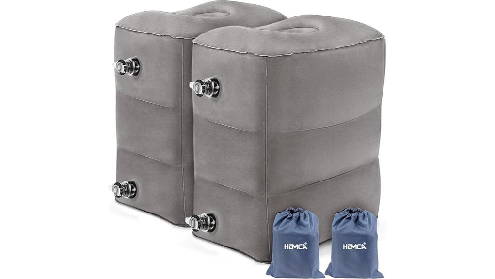 adjustable inflatable foot rest
