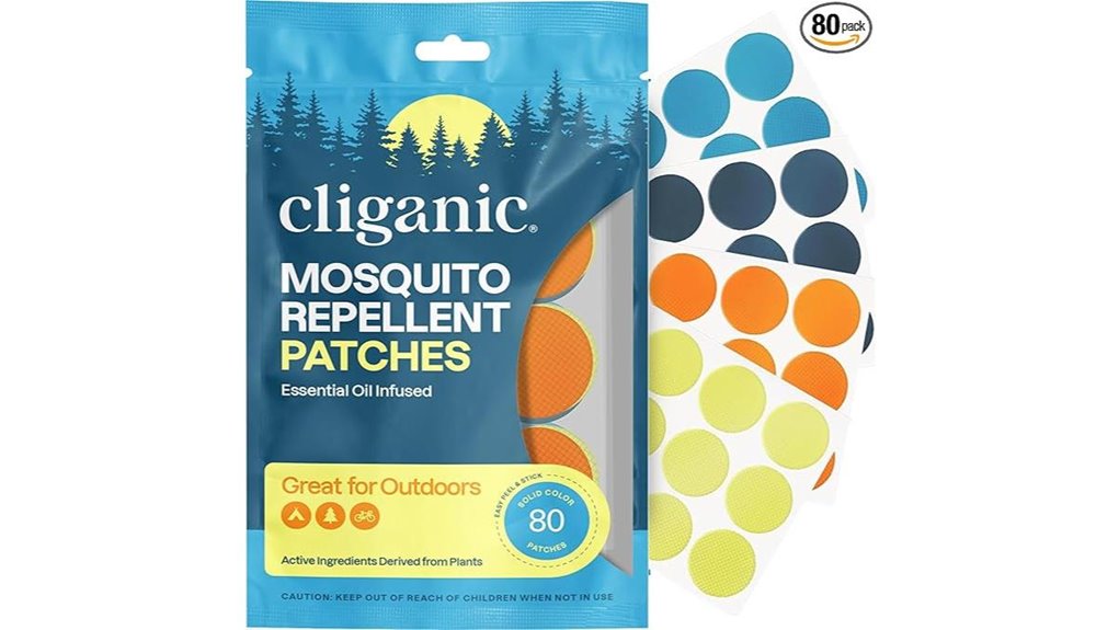 cliganic deet free citronella stickers
