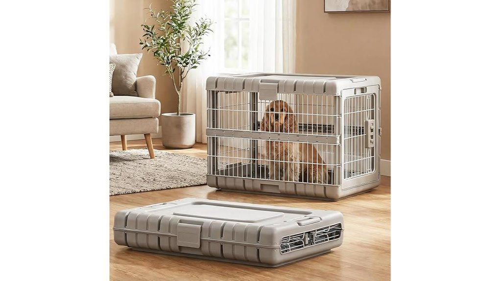 collapsible 28 steel crate