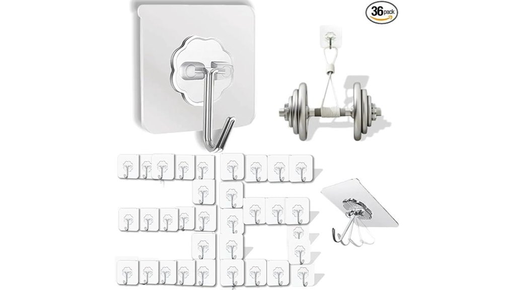 ddmy 36 piece waterproof hooks