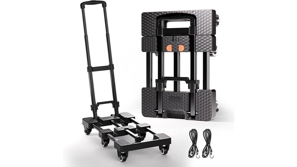 foldable 500lb 6 wheel cart