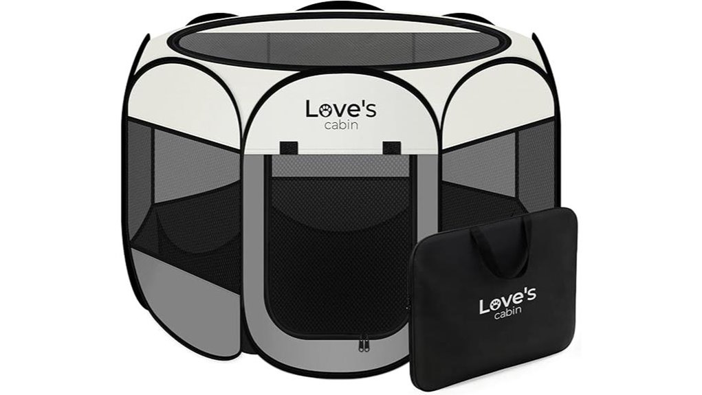 foldable grey small playpen