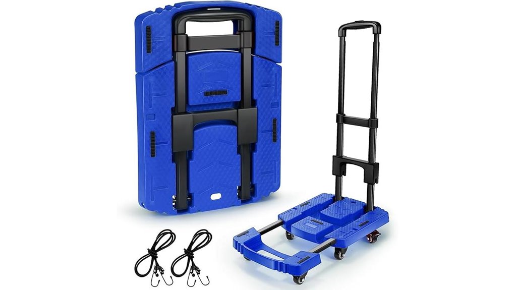 folding 500lb 6 wheel cart