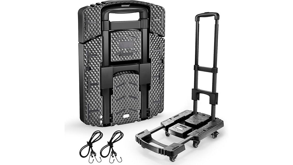 folding 500lb six wheel hand truck