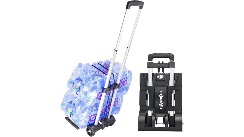 folding aluminum 2 wheel dolly