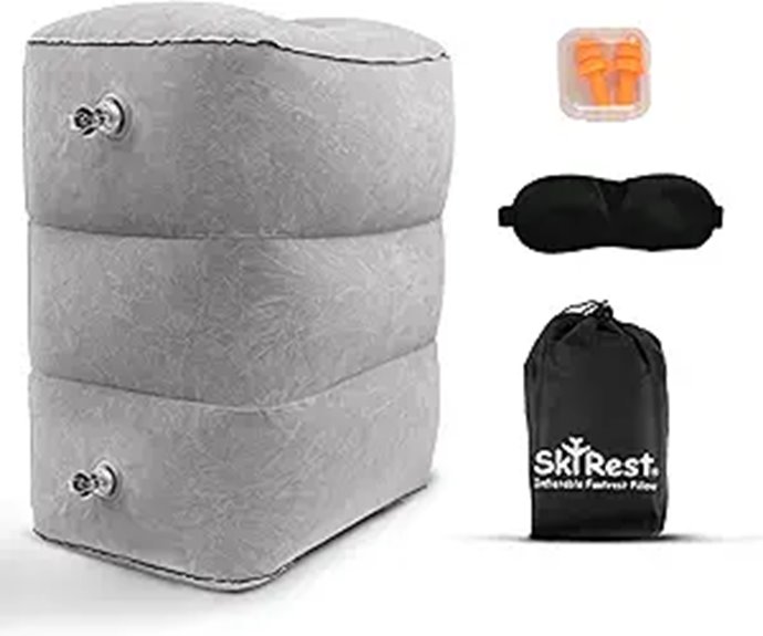 inflatable airplane leg pillow