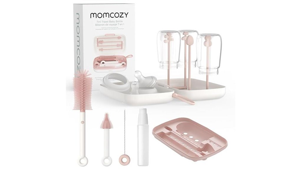 momcozy pink 7 in 1 brush