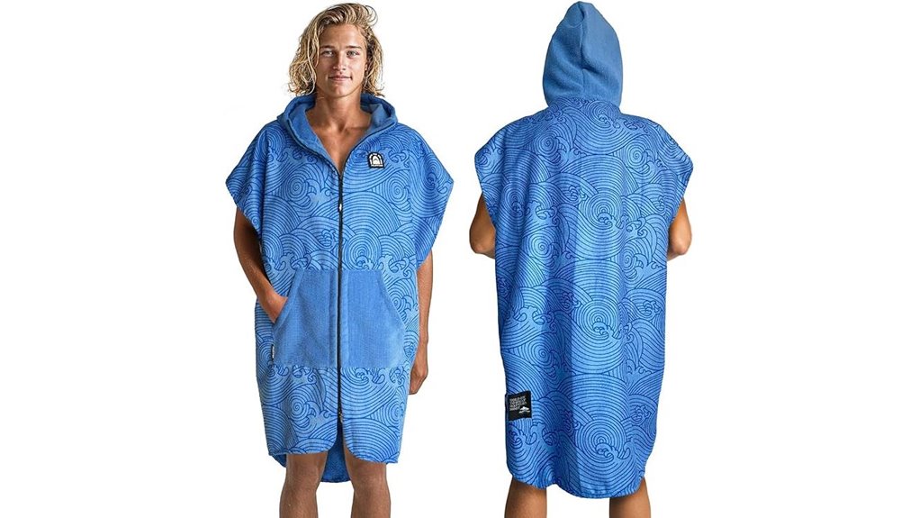 pilotfish large blue poncho