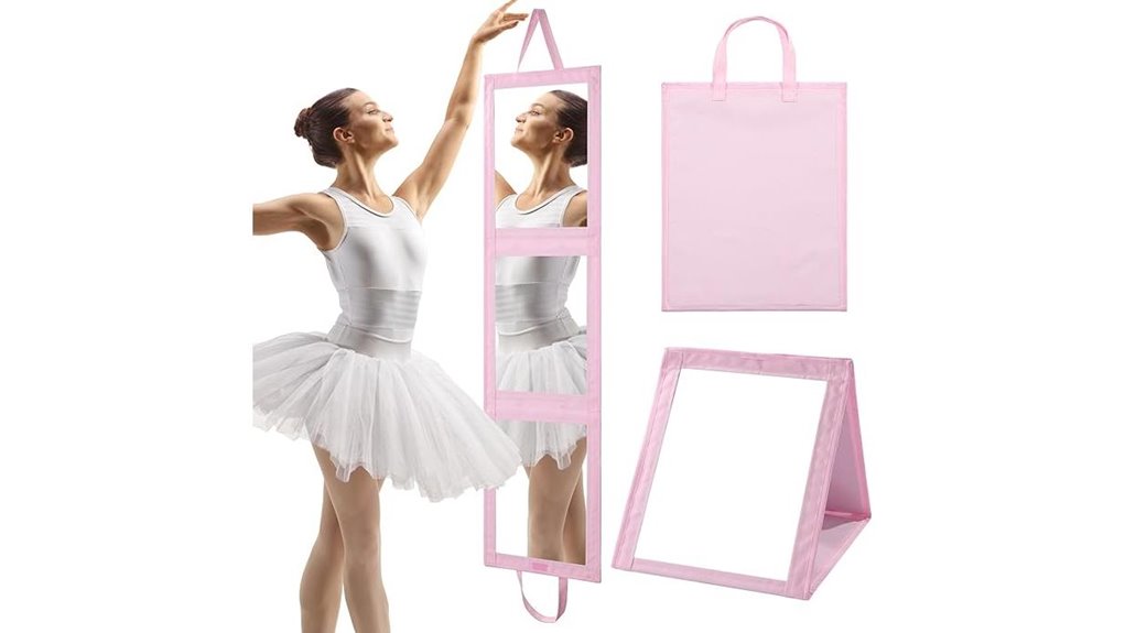portable hand held full length mirror