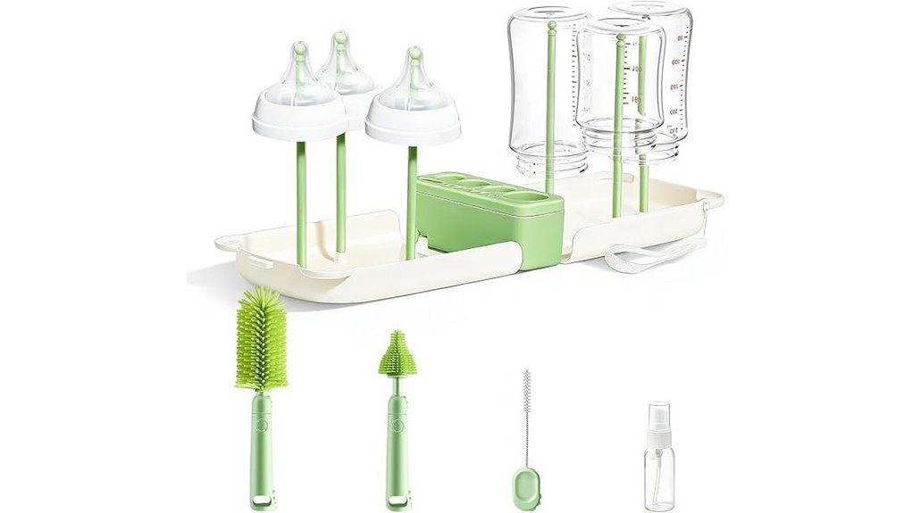 portable seven function bottle cleaner