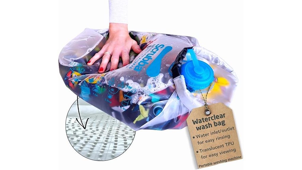 portable water clearing washing bag