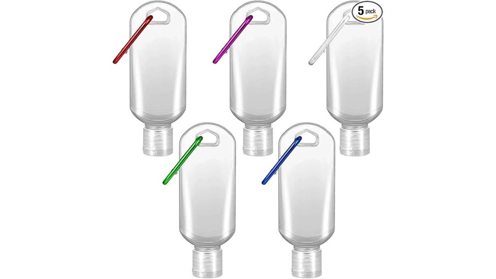 refillable travel bottle keychain