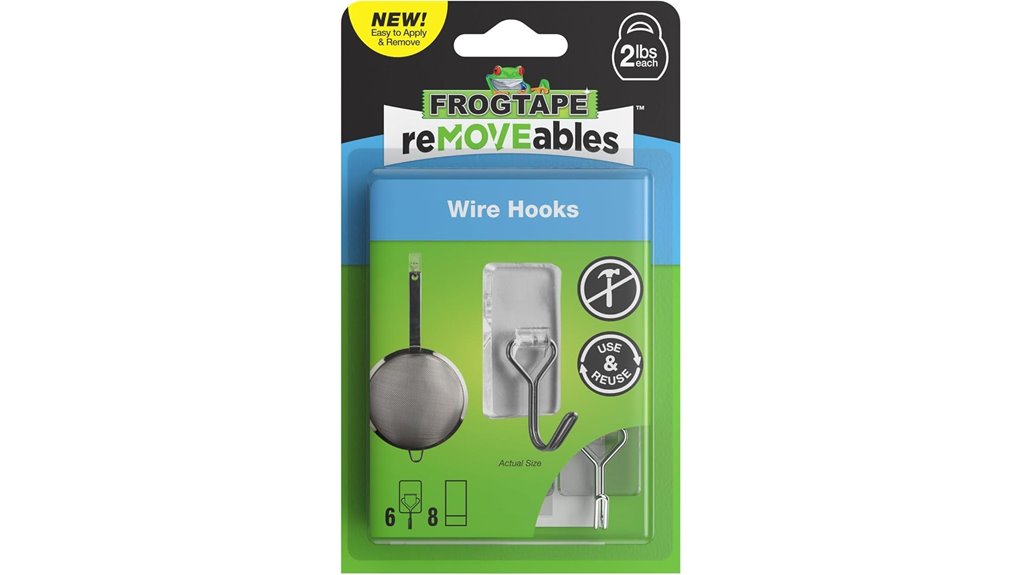 removable adhesive hook pack