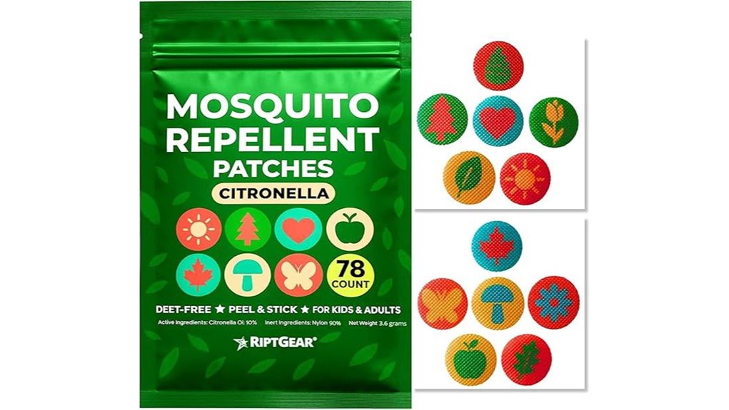 riptgear 78 pack citronella patches
