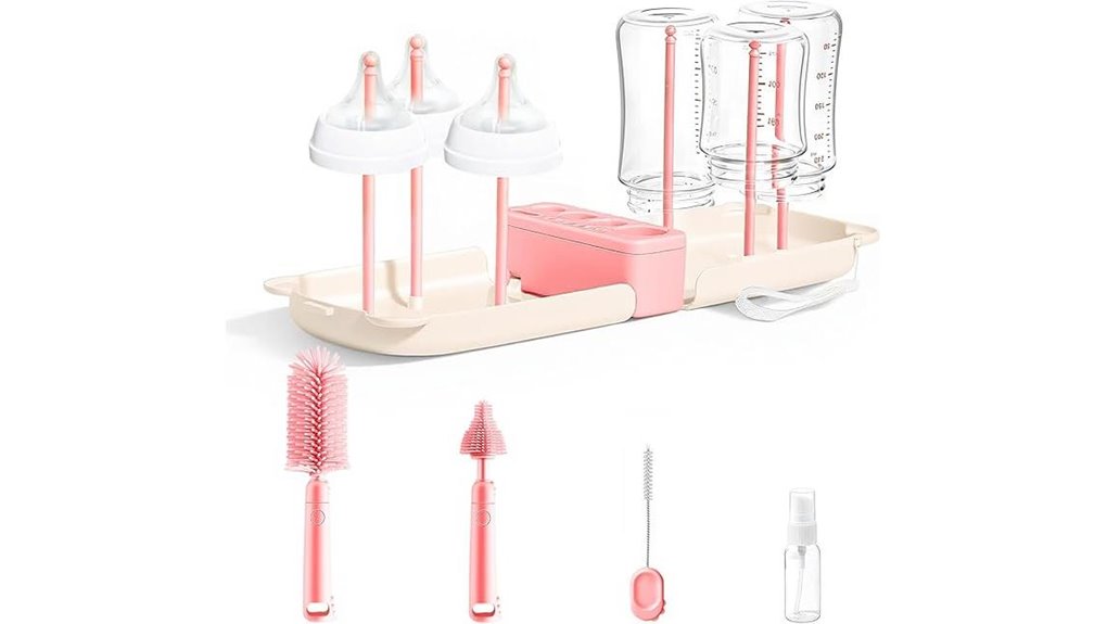 seven piece baby bottle cleaner