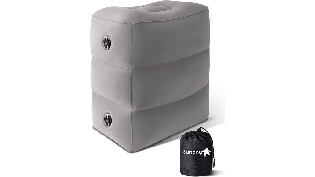 sunany inflatable footrest pillow