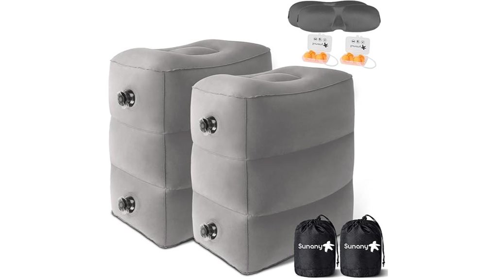 sunany inflatable footrest set