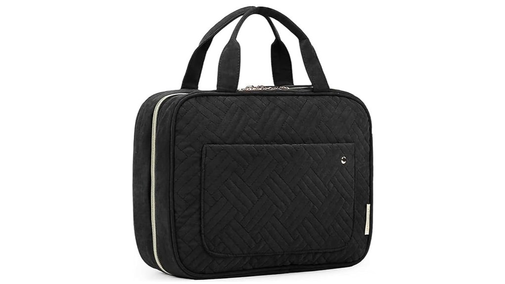 water resistant toiletry bag hook