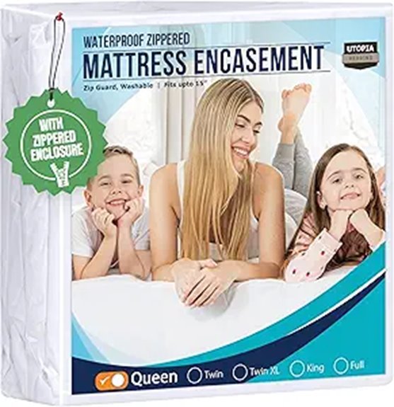 waterproof bedbug proof queen